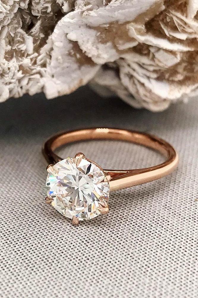 diamond engagement rings round cut engagement rings simple engagement rings