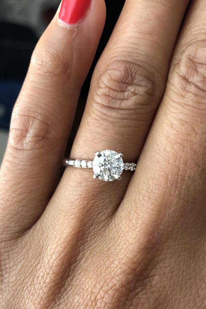 diamond engagement rings round cut engagement rings simple engagement rings white gold rings