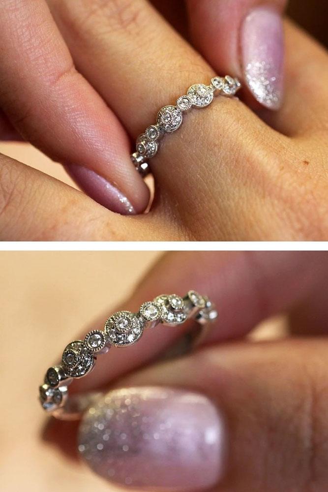 diamond wedding rings white gold engagement rings white gold wedding bands stackable bands