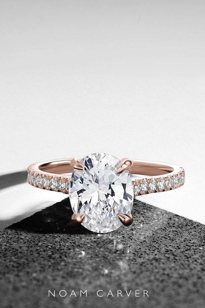 rose gold engagement rings simple engagement rings diamond engagement rings