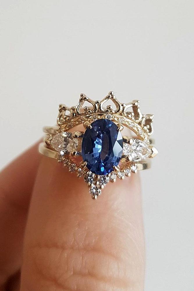 sapphire engagement rings white gold engagement rings unique engagement rings diamond engagement rings