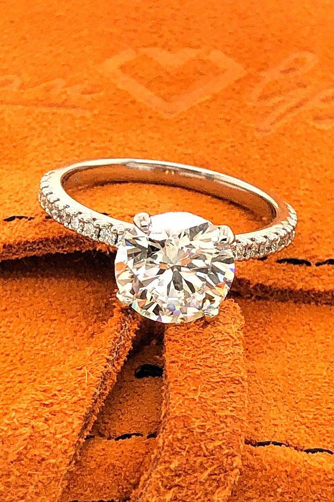 solitaire engagement rings round diamond engagement rings simple engagement rings white gold rings