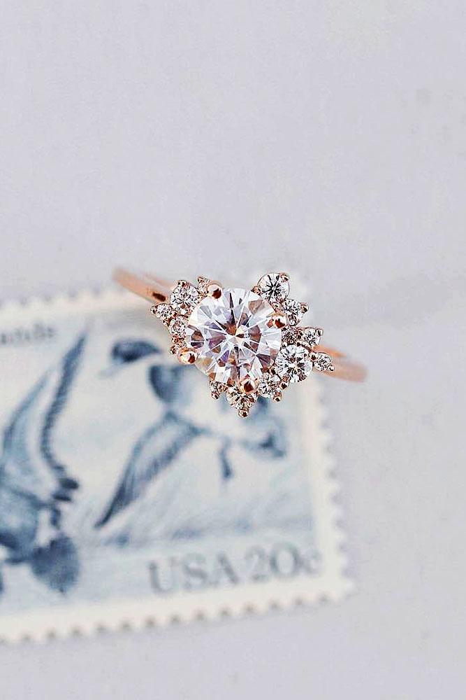 best rings 2019 rose gold engagement rings round cut enagagement rings unique rings