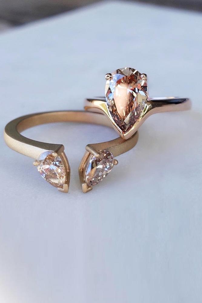 best rings 2019 rose gold engagement rings wedding ring sets gemstone wedding rings pear cut rings