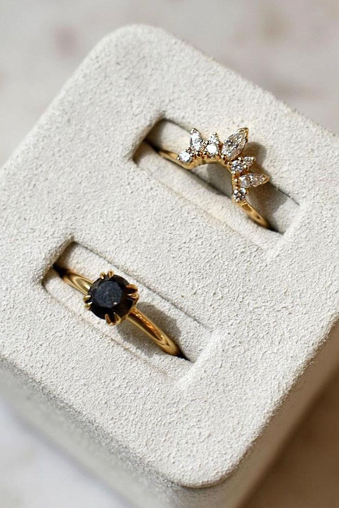 black diamond engagement rings rose gold engagement ring unique engagement rings
