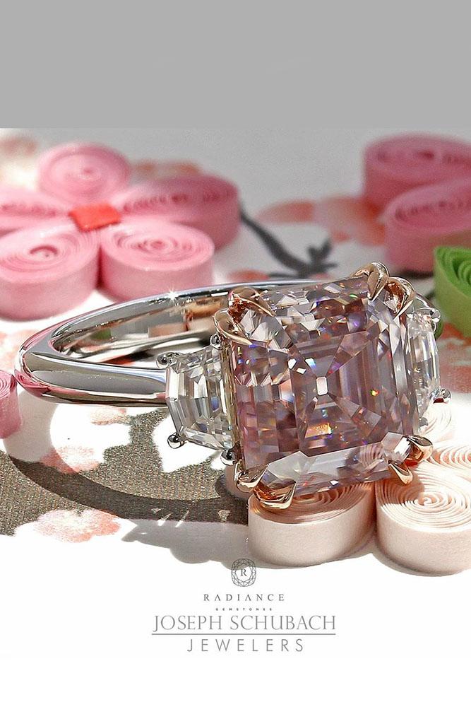 diamond engagement rings pink diamond engagement rings cushion cut engagement rings