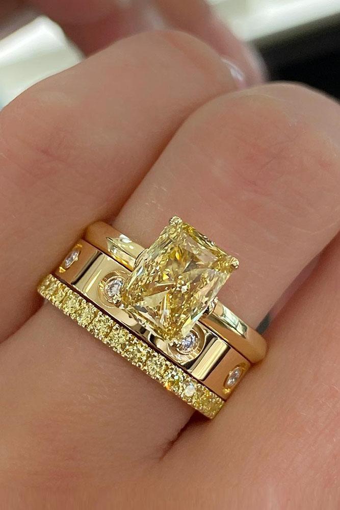 diamond engagement rings yellow diamond engagement rings emerald cut engagement rings