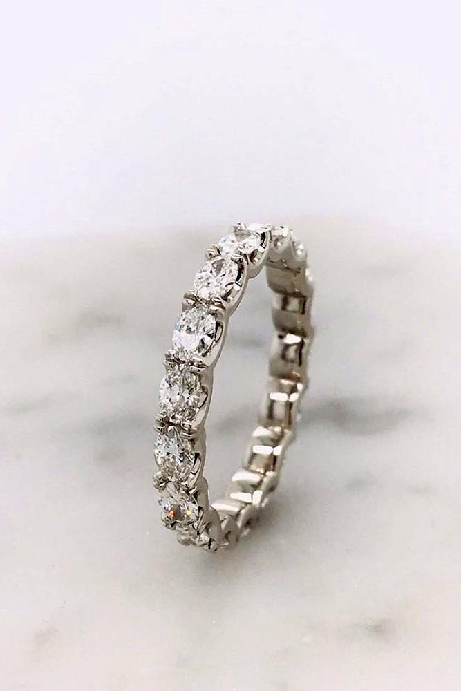 diamond wedding rings white gold wedding bands stackable bands