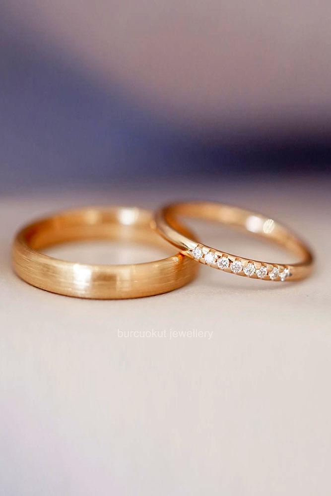 matching wedding bands rose gold wedding rings bridal sets rose gold wedding bands