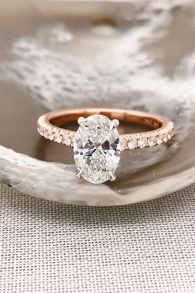 oval engagement rings diamond engagement rings rose gold engagement rings simple rings