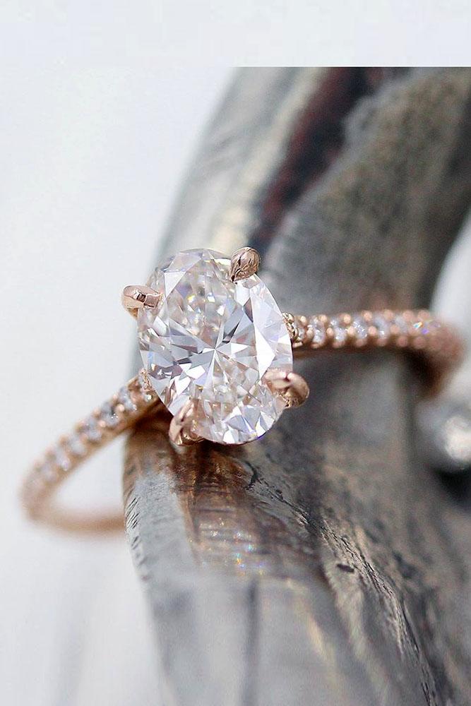 oval engagement rings diamond engagement rings rose gold engagement rings simple rings