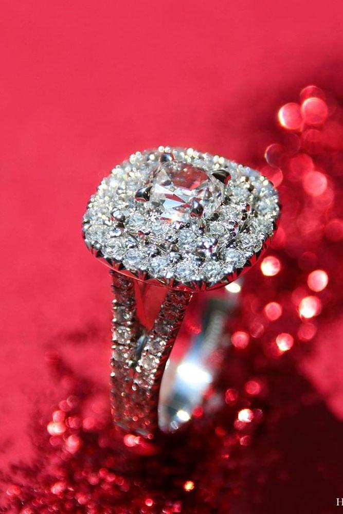 27 White Gold Engagement Rings To Conquer Your Love Oh So Perfect Proposal