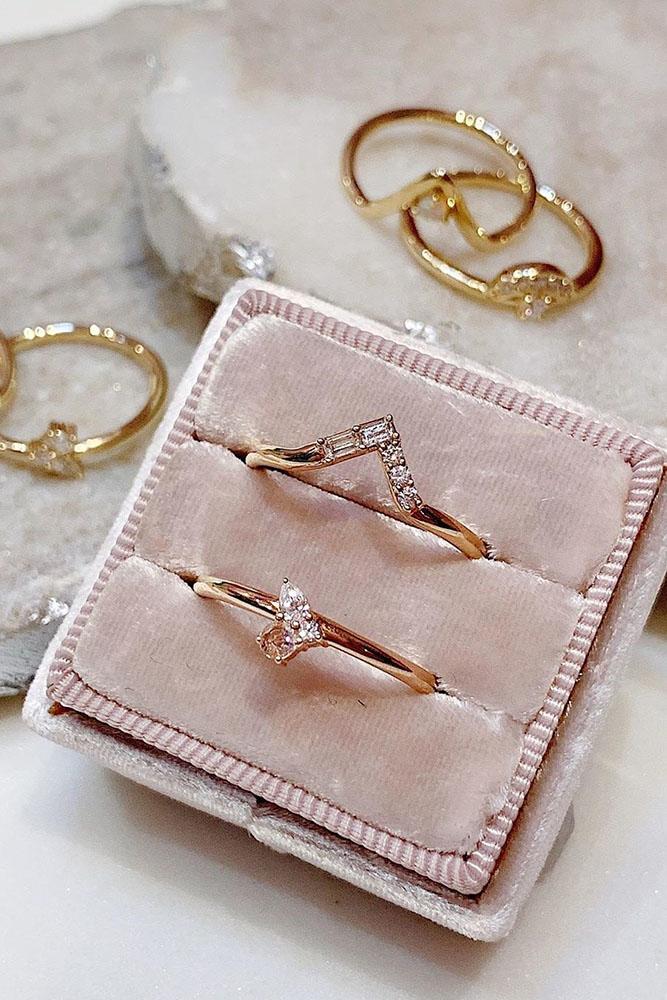diamond wedding rings unique wedding rings rose gold wedding rings bridal sets