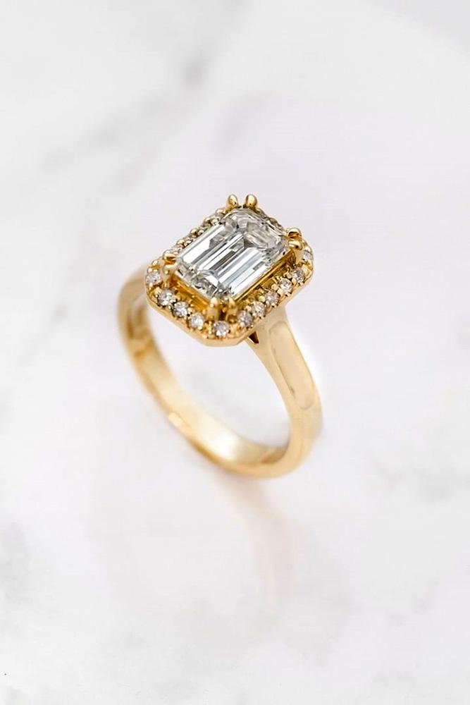 emerald engagement rings rose gold engagement rings halo engagement rings
