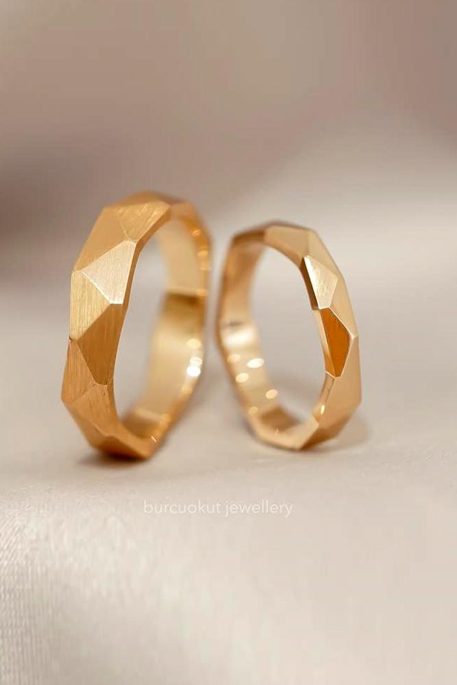 matching wedding bands rose gold wedding rings unique wedding bands