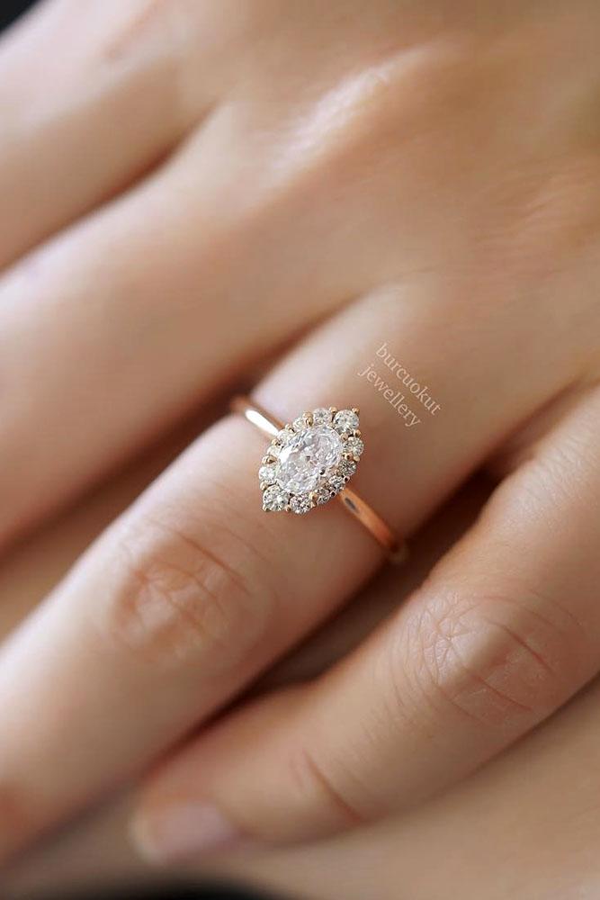 oval engagement rings rose gold engagement rings halo engagement rings
