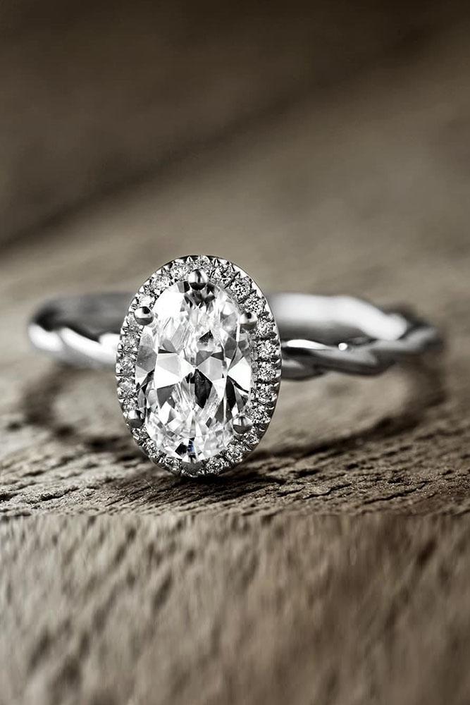 oval engagement rings white gold engagement rings halo engagement rings twisted bands
