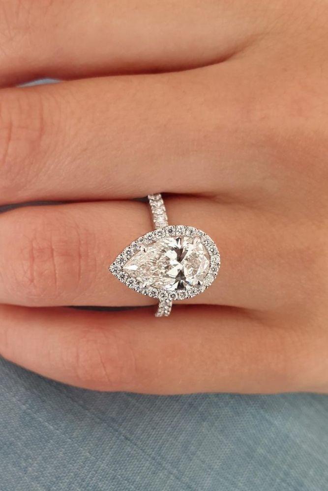 pear shaped engagement rings white gold rings