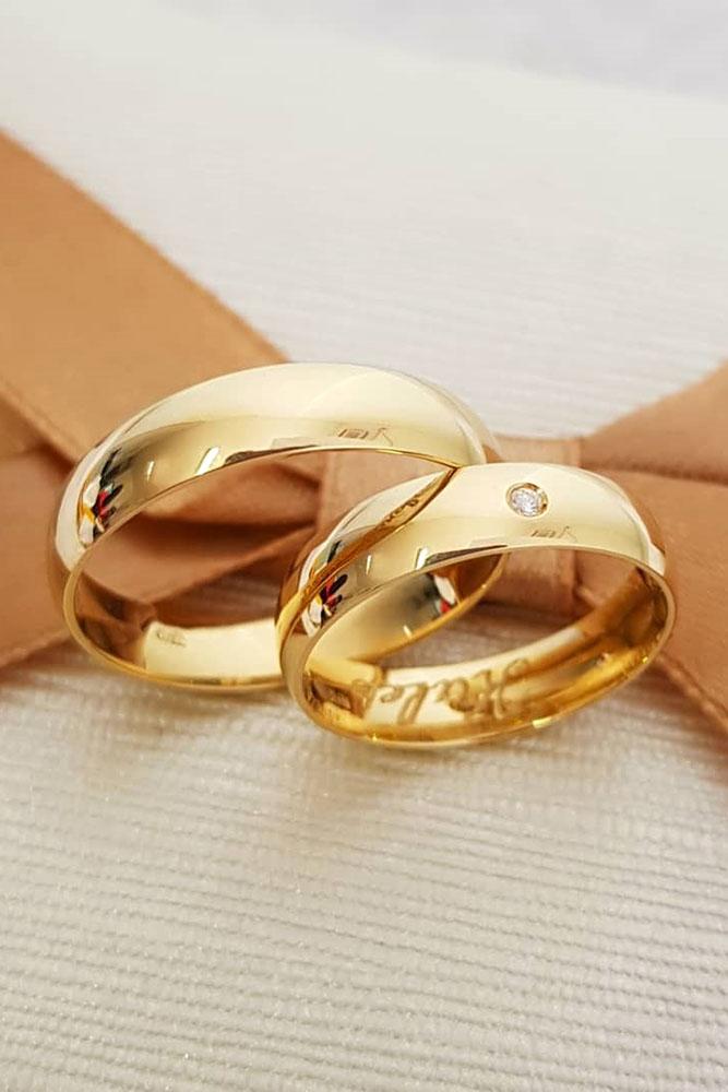 rose gold engagement rings classic wedding bands matching wedding bands