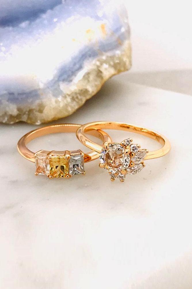 sapphire engagement rings yellow sapphire engagement rings unique engagement rings