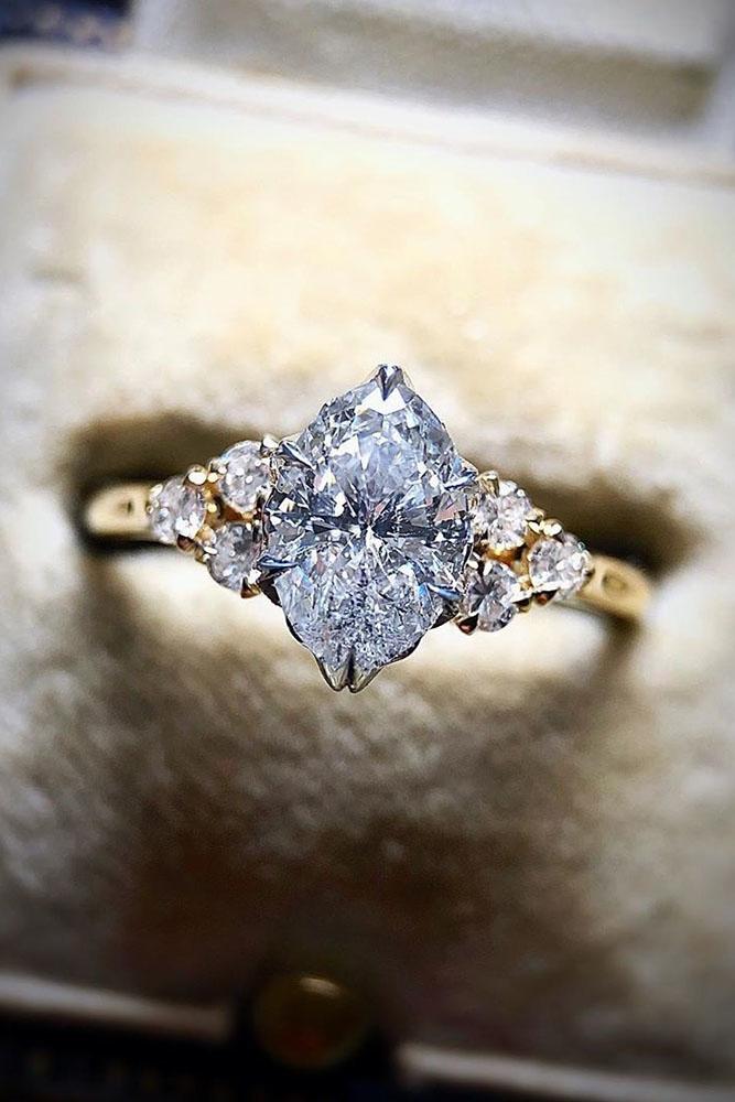unique engagement rings marquise cut engagement rings diamond engagement rings