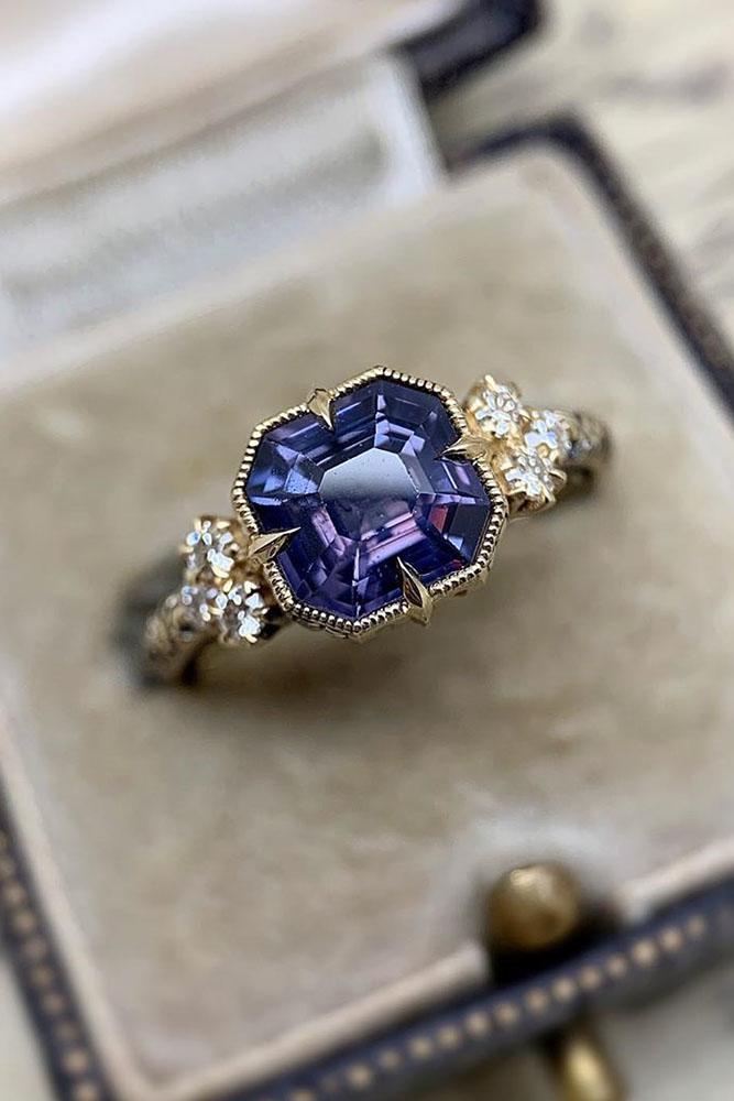 vintage engagement rings rose gold engagement rings unique engagement rings