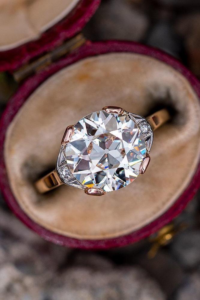 vintage engagement rings rose gold engagement rings unique engagement rings