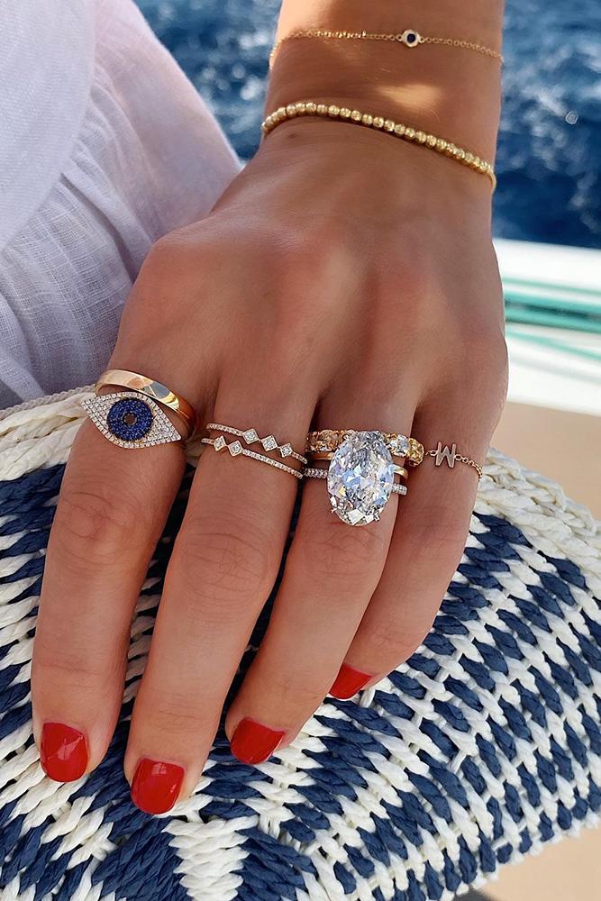 wedding ring sets bridal sets rose gold engagement rings oval cut engagement rings unique rings