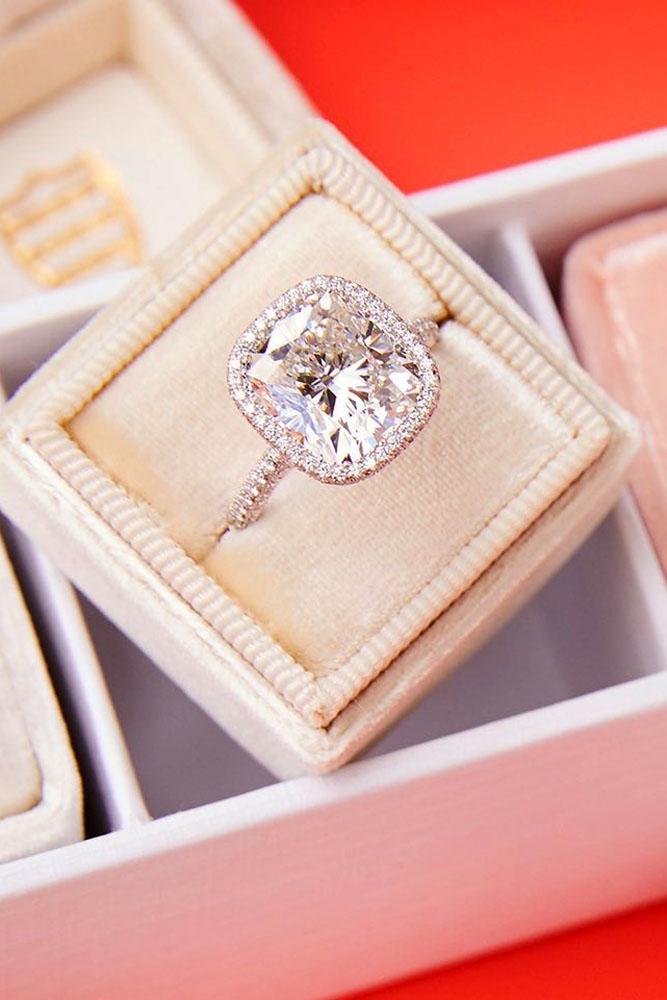 white gold engagement rings halo engagement rings diamond engagement rings cushion cut engagement rings