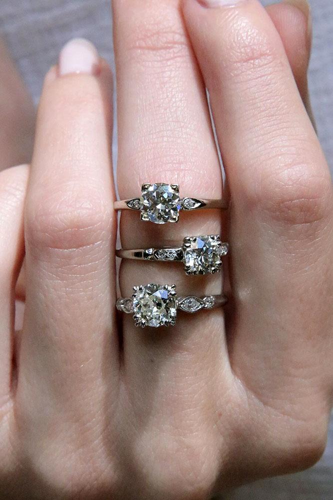 white gold engagement rings round cut engagement rings diamond engagement rings unique rings