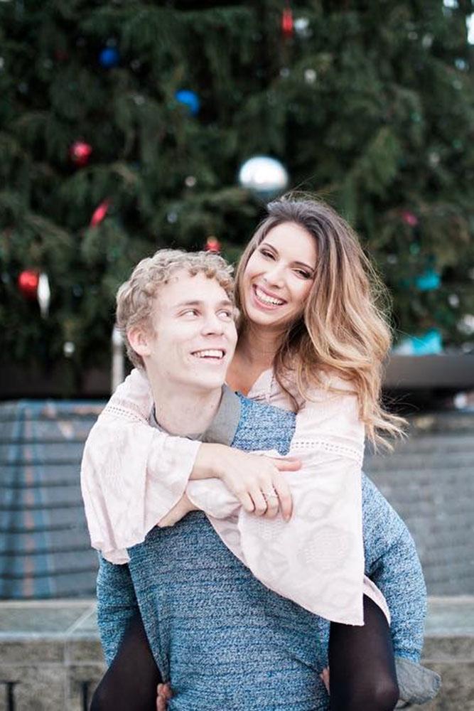 winter engagement photos engagement announcement
