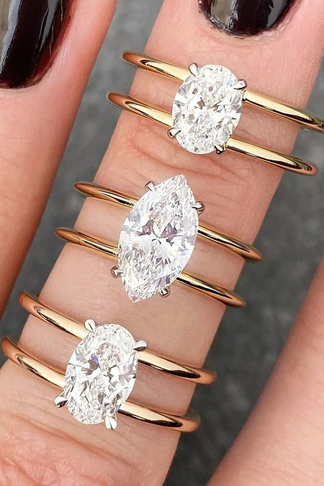 diamond engagement rings oval cut engagement rings rose gold engagement rings