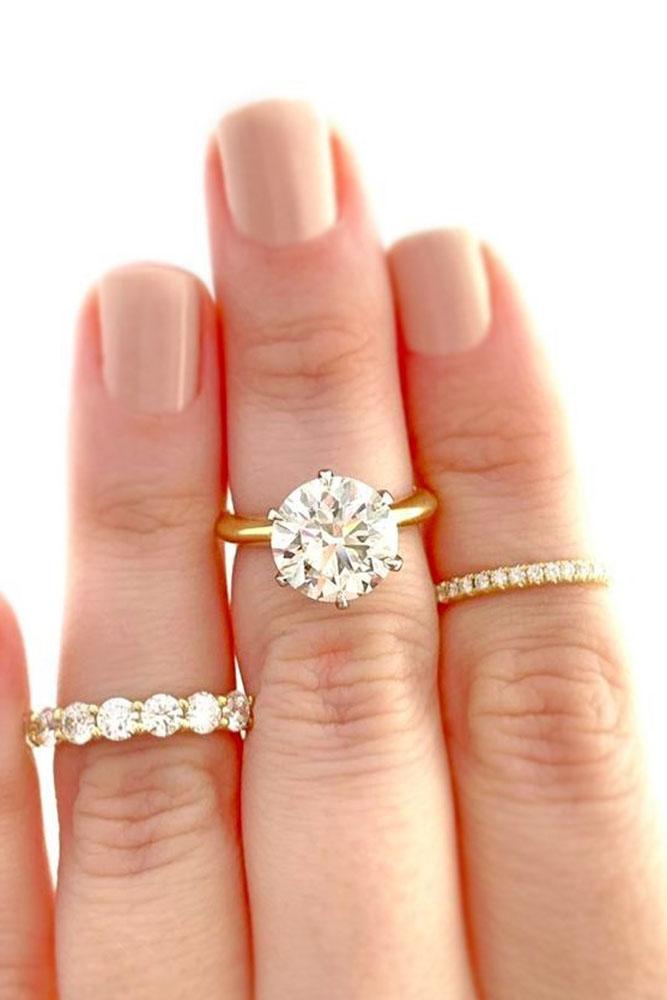 diamond wedding rings rose gold wedding ring sets round diamond rings bridal sets