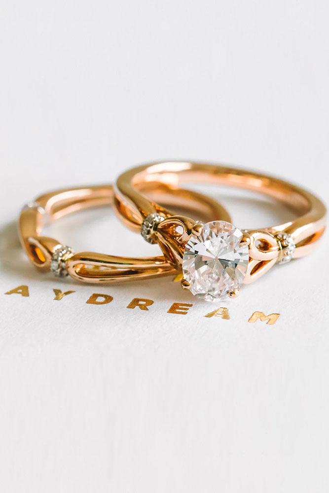 rose gold engagement rings kirk kara engagement rings wedding rings bridal sets unique wedding rings sets