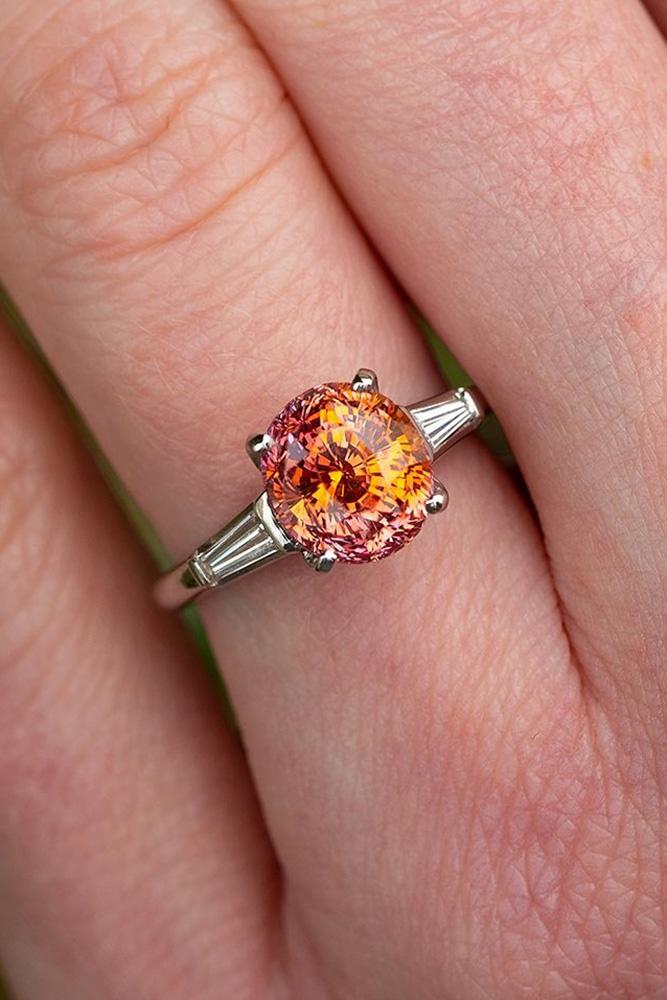 sapphire engagement rings yellow sapphire engagement rings unique engagement rings