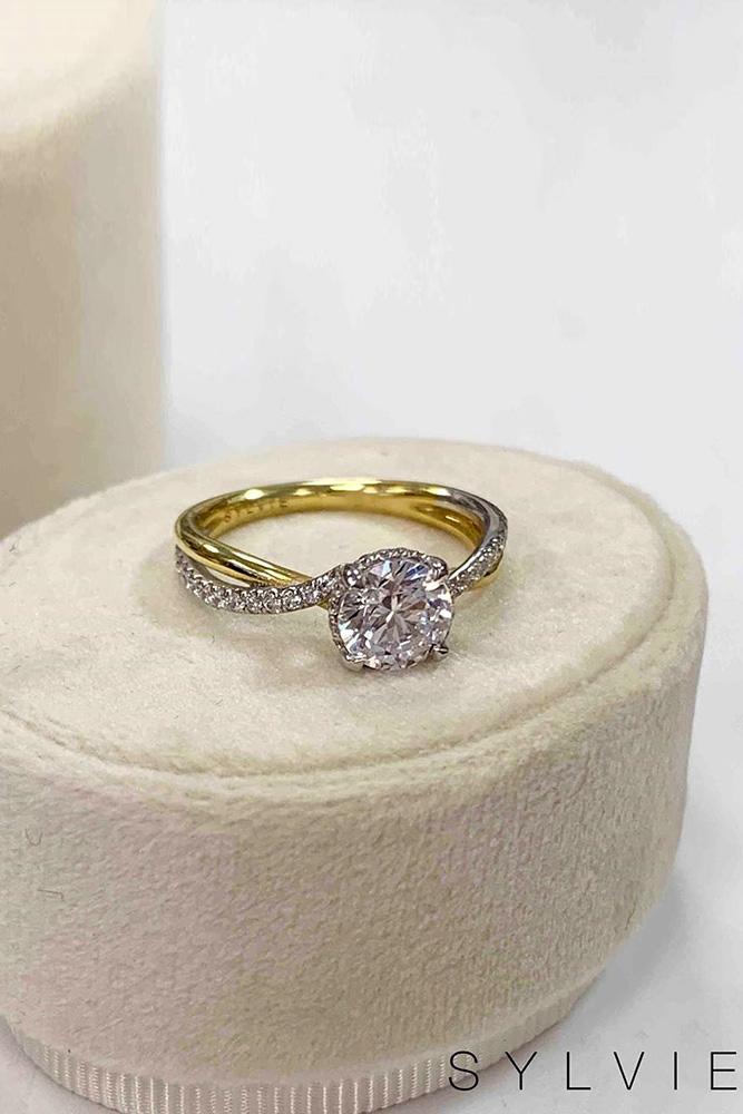 unique engagement rings yellow gold engagement rings beautiful engagement rings