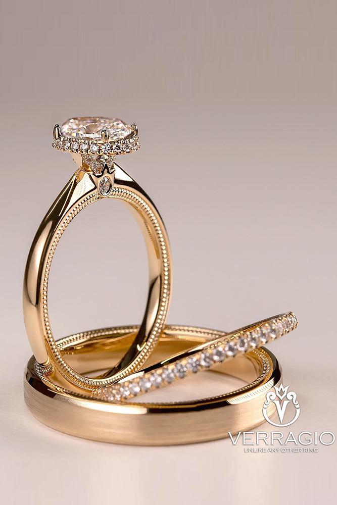 unique wedding rings rose gold wedding rings bridal sets diamond engagement rings halo engagement rings
