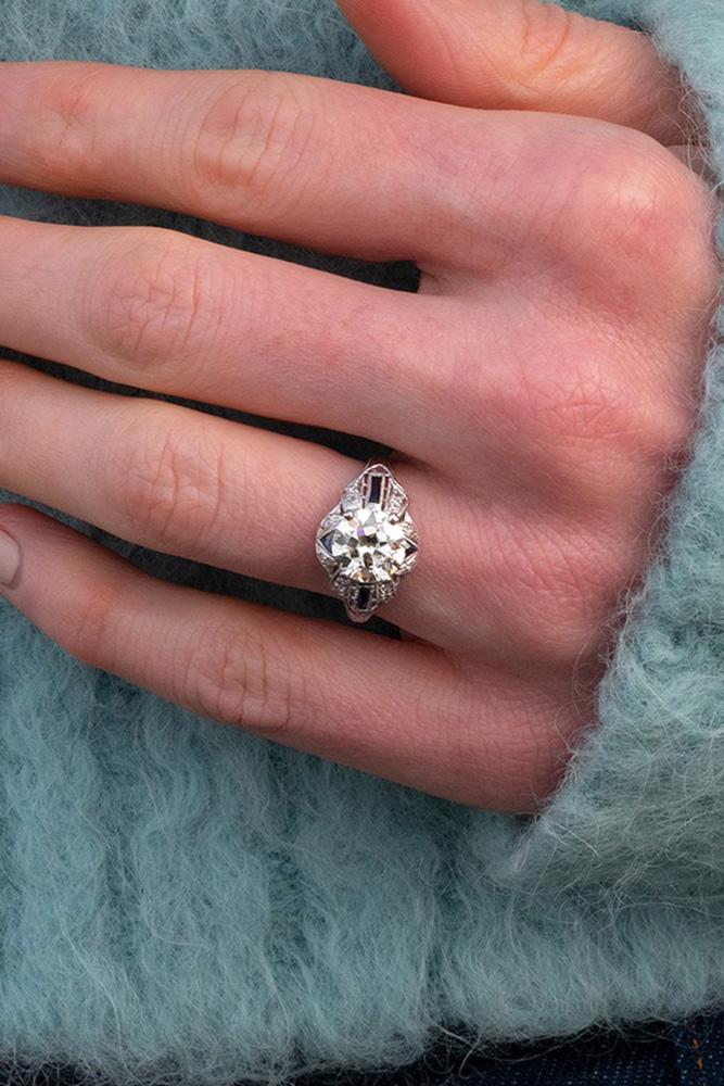 vintage engagement rings white gold engagement rings unique engagement rings