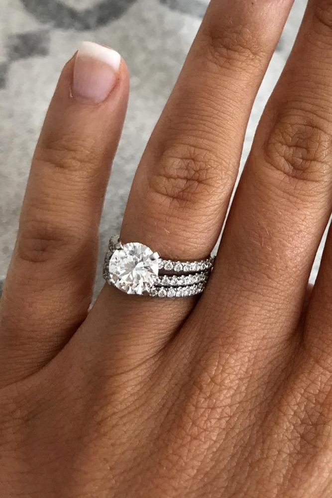 bridal sets diamond engagement rings white gold engagement rings wedding ring sets