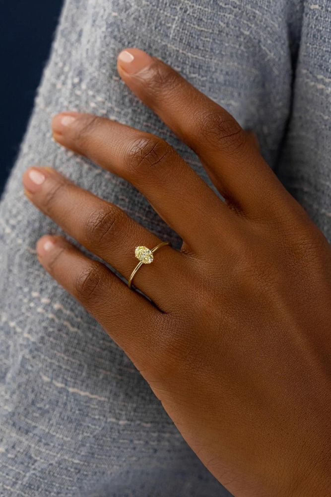 colored engagement rings with yellow center stones rings