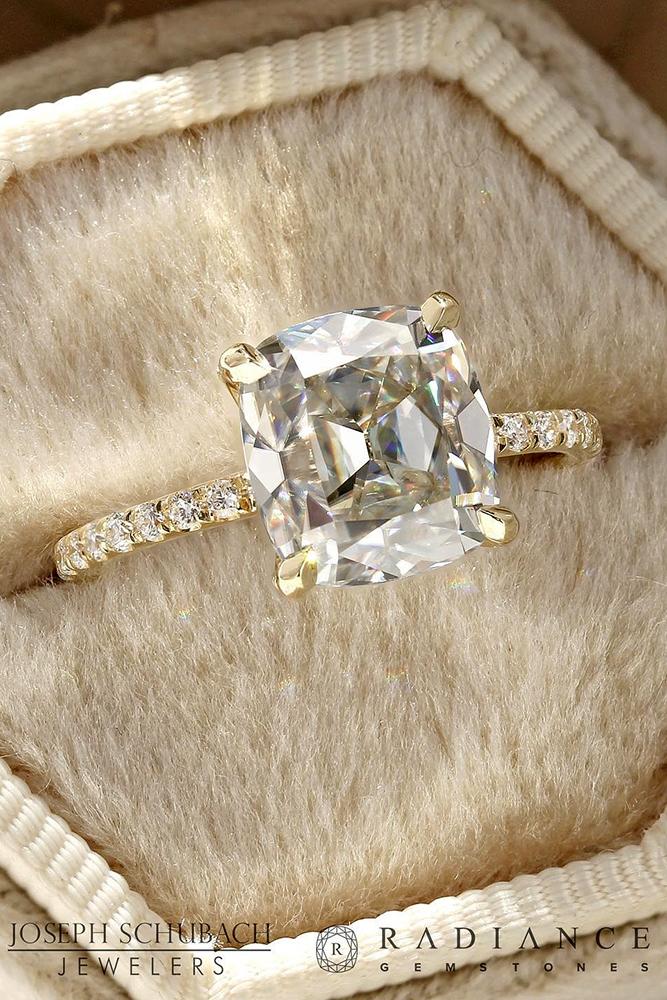 diamond engagement rings rose gold engagement rings cushion cut engagement rings