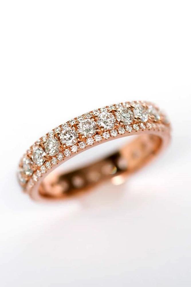 diamond engagement rings rose gold wedding bands eternity wedding bands
