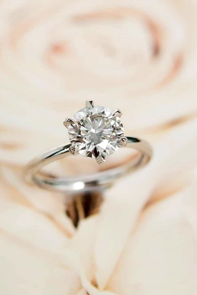 diamond engagement rings round cut engagement rings simple engagement rings