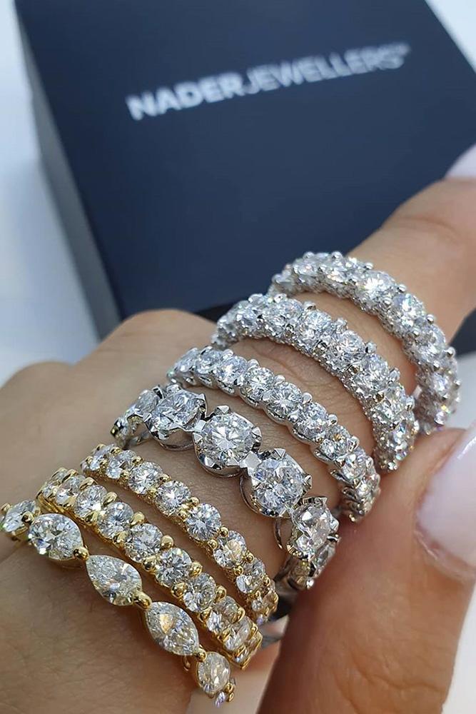 diamond engagement rings white gold wedding bands eternity wedding bands