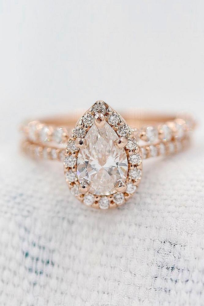 pear shaped engagement rings white gold engagement rings halo engagement rings