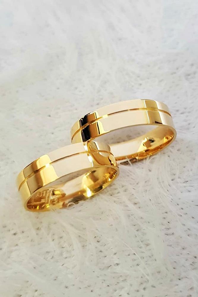 rose gold engagement rings classic wedding bands matching wedding bands