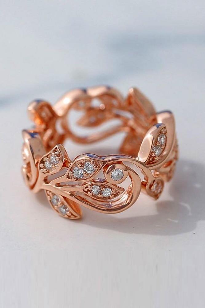 unique wedding rings unique wedding bands rose gold wedding bands