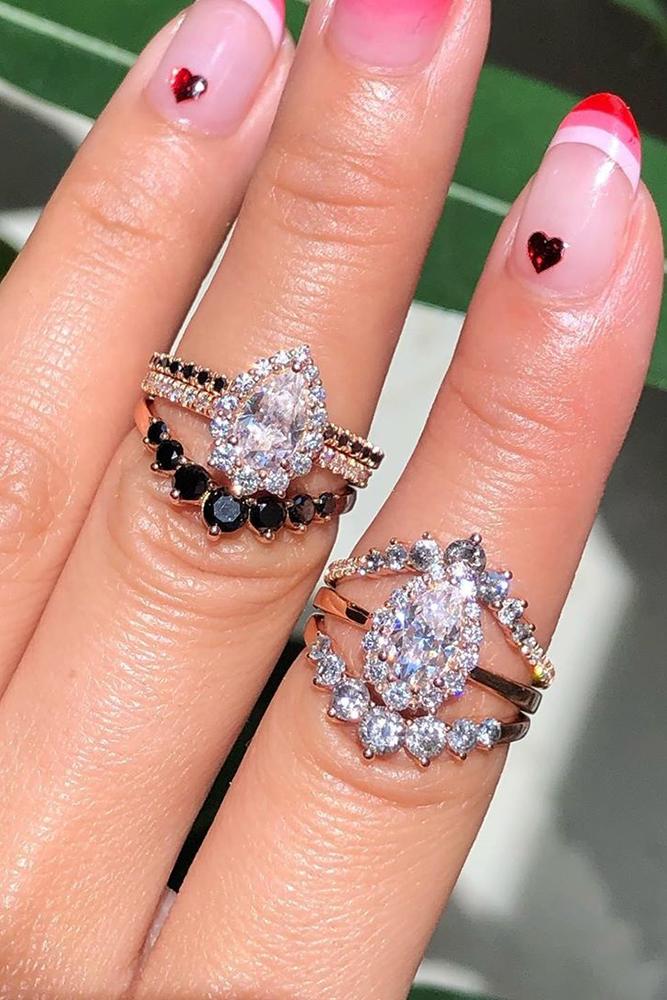 vintage engagement rings pear shaped engagement rings black diamond engagement rings