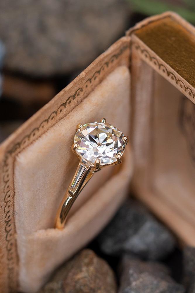 vintage engagement rings rose gold engagement rings solitaire engagement rings