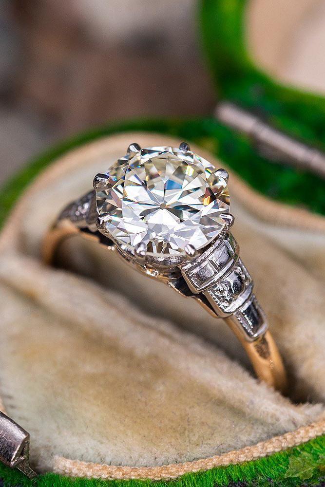 vintage engagement rings white gold engagement rings unique rings art deco rings